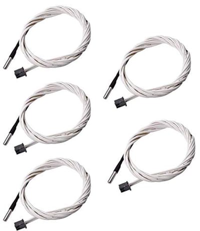 Thermistor Temperatuursensor 5-Pack 2M voor Hoge Temperatuur 3D Printers