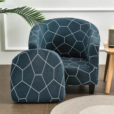 Housse de fauteuil club élastique, style fendu, en élasthanne, pour salon, maison, hôtel, décoration