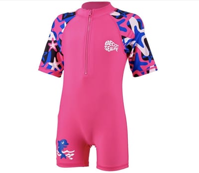 BECO-SEALIFE® rashguard suit - Zwempakje - roze - maat 104/110