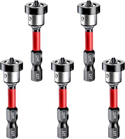 5 Stuk PH2 Gipsplaten Bits - Magnetische Schroevendraaierbits voor Gipsplaat - Ideaal voor Klussen en Verbouwingen