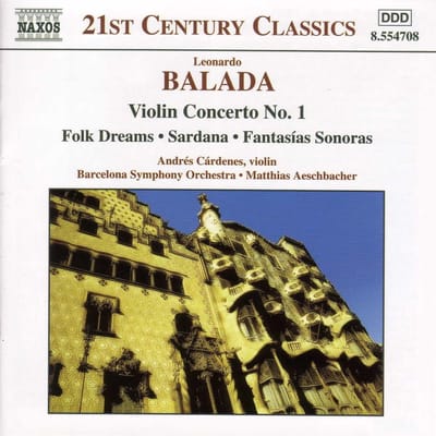Andres Cardenes - Balada: Violin Concerto No. 1 (CD)