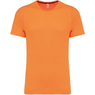 PROACT® Gerecycled herensport-T-shirt met ronde hals PA4012 - Fluorescent Orange - 3XL