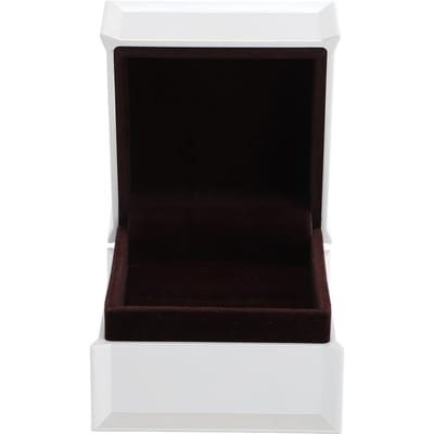 Juwelen Ring Cadeaudoos Luxe Vierkante Kleine Fluwelen Ringdoos voor Verloving Bruiloft Wit white