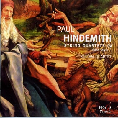 CD PAUL HINDEMITH – KOCIAN KWAR TET - De Zes Strijkkwartetten PRD350113 Praga Digitals 2004 Japan Klassiek Gebruikt brown