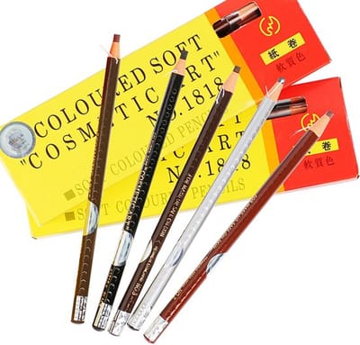 3 Stuks - Voortekenpotlood – PMU – Watervast Wenkbrauw potlood – Permanente make-up – PMU potlood zwart – Stripbaar zwart voortekenpotlood