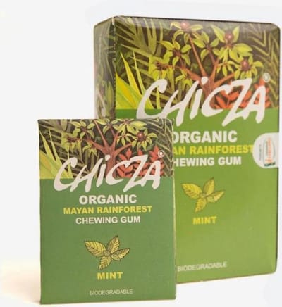 KAUWGOM. 10 DOOSJES MET 12 KAUWGOMS. Chicza Mint is verfrissend en kauwt heel zacht en prettig