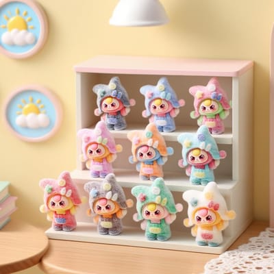 10 pièces/Ensemble Mignon Bébé Trois Figures Jouet Mini Figurine Décoration de Bureau Modèle Ornements Jouets Garçons Filles Cadeaux de Noël