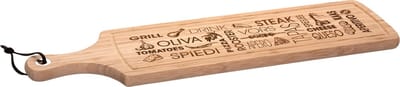 Secret de Gourmet Serveerplank - bamboe hout - tapas - 59 x 15 cm - hapjes plank