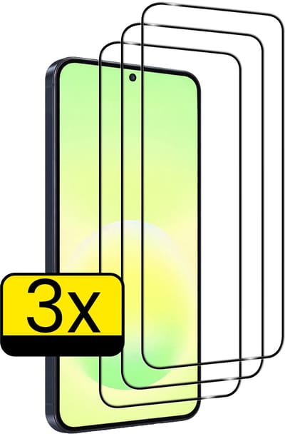 Screenprotector - Geschikt voor Samsung Galaxy A57 - 3 Stuks - Full Cover - Beschermglas - Gehard Glas - Tempered Glass - Screen Protector