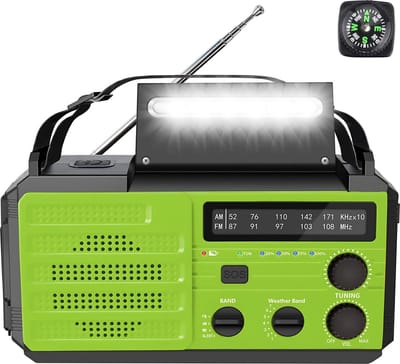 Noodradio – Solar Emergency Radio – Kamperen Outdoor Survival Radio – Powerbank – Zaklamp – Zonne Energie