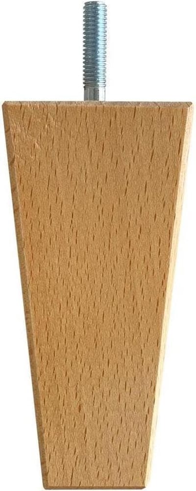 FLE - Meubelpoot taps 5,5 bij 5,5 cm en hoogte 12 cm van massief hout (M8)