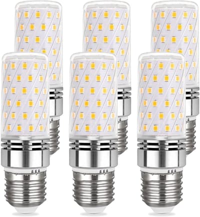 TOVBMUP6 stuks maïsgloeilampen - LED-lampen - E27 12W - Wit licht - Plafondlampen - Niet dimbaar - Gelijk aan E27 100W halogeenlampen - Kunnen worden gebruikt als wandlampen of staande lampen