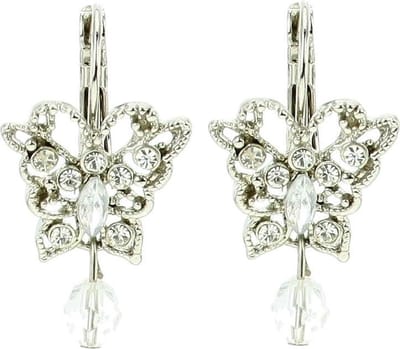 Behave - Oorbellen met vlinderhanger - Romantische stijl - 3 cm lang