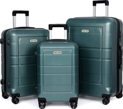 TAN.TOMI Kofferset - 41L Handbagage + 65L + 95L Ruimbagage - Cijferslot - Slot Reiskoffer met Wielen - Lichtgewicht, Duurzaam en Ruim - Perfect voor Vliegreizen