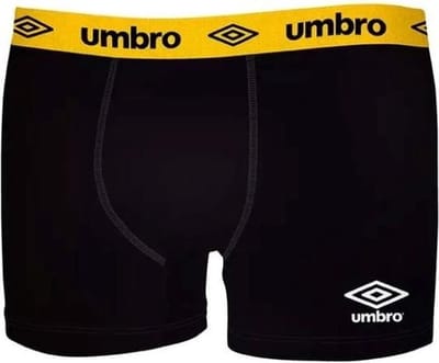Umbro boxershort heren - mannen  onderbroek - perfecte pasvorm - Medium - gele elastiek
