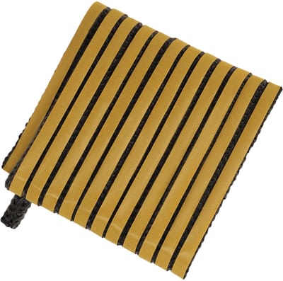 KOTARBAU® Kachelband, Kachelkoord, 8 x 4 mm, Ovenafdichtband, 2,5 m, Haardafdichting, Glasvezel, Zwart, Zelfklevende Glasvezel Touw, Hittebestendig Vuurvaste Deurpakking