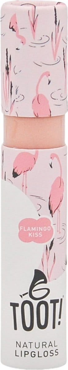 TOOT! Natuurlijke Lipgloss - Flamingo Kiss - Lipgloss meisjes - Vegan - Roze - Pink