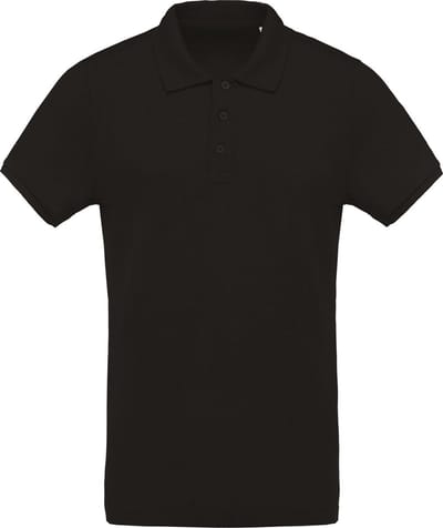 Kariban Menselijk Biologisch Pique-Pique-Poloshirt (Zwart)