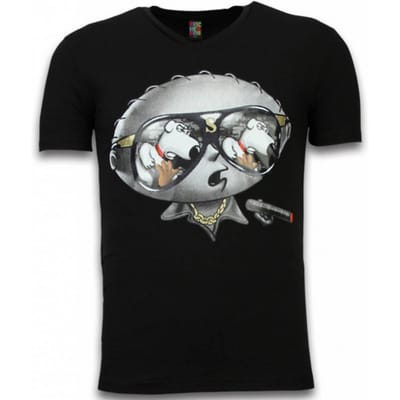 Local Fanatic Stewie dog t-shirt