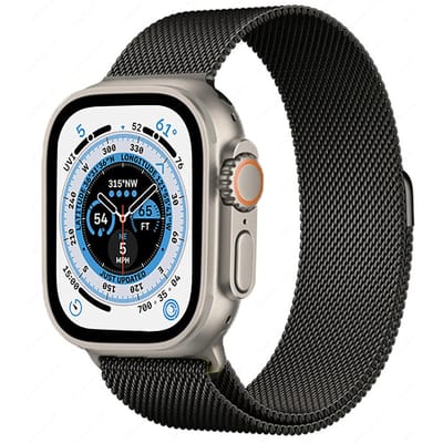 Apple Watch Ultra Milanese band (zwart)