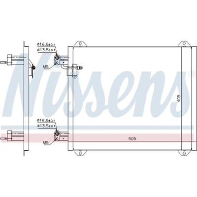 Condensator, airconditioning NISSENS 94584