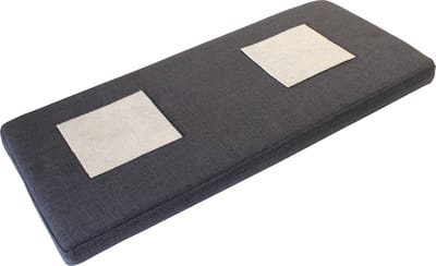 Germania Bankkussen 33x72x6 cm antracietkleurig