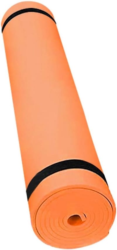 Yogamat Extra Dik - Fitnessmat Trainingsmat - Comfortabel Trainen - Antislip Oppervlak - 173 x 61 cm - Oranje