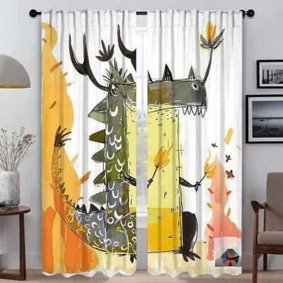 Shades Magisch Magisch Huis Interieur Gordijnen 2 Stuks Verduisterend Gordijn voor Kamer 2 Paneel Scheidingswand Halloween Decoratie Woonkamer W50xH70cmx2pcs-CL