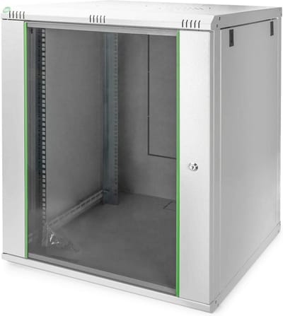 19 Inch Netwerkkast 16U Wandmontage 600mm Diep Grijs