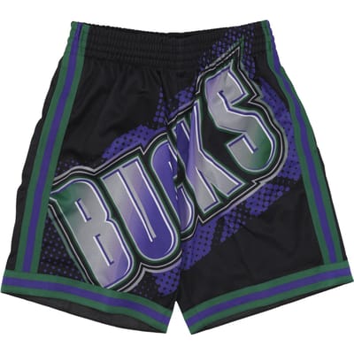 Basketbalshort heren Nba Big Face 7.0 Fashion Short Milbuc zwart