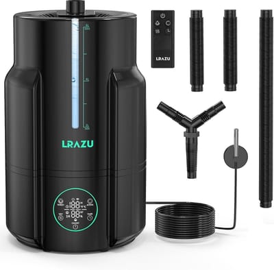 Luchtbevochtiger 6L voor Planten met Sensor, Timer en Intrekbare Slang - Ideaal voor Kweektenten en Kassen