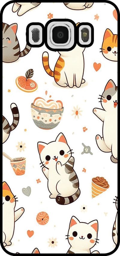 Smartphonica Telefoonhoesje Geschikt voor Samsung Galaxy J5 2016 met katten opdruk - TPU backcover case cat design geschikt voor Samsung Galaxy J5 2016