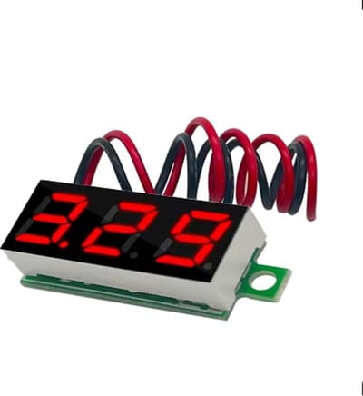 0,28Inch Voltmeter met display DC 4-30V - kleur Rood