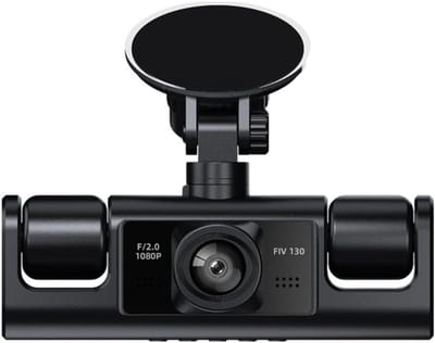 360° Panoramische 4-kanaals Ingebouwde Camera – 1080p HD Nachtcamera voor Auto's en SUV's – DVR Breedbeeldrecorder – ABS – Met Installatie – Zwart