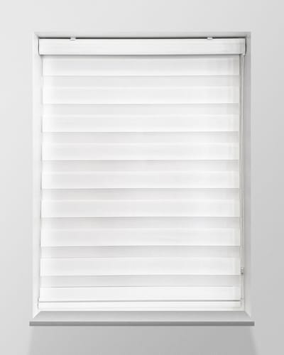 Duo Rolgordijn Lichtdoorlatend - Wit - 42x175cm - Op maat gemaakt