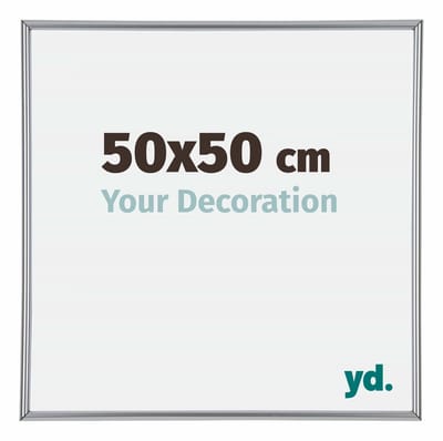 Your Decoration - Puzzellijst 50x50 cm - Zilver Hoogglans - Puzzellijst 500-1000 stukjes - Kunststof Fotolijst - Annecy