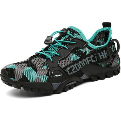 Nieuwe Heren- en Damesmaat Outdoor Wandelschoenen, Ademend, Antislip, Sneldrogende Waterschoenen, Riviertraceerschoenen, Strandschoenen 44 hemelsblauwe kleur