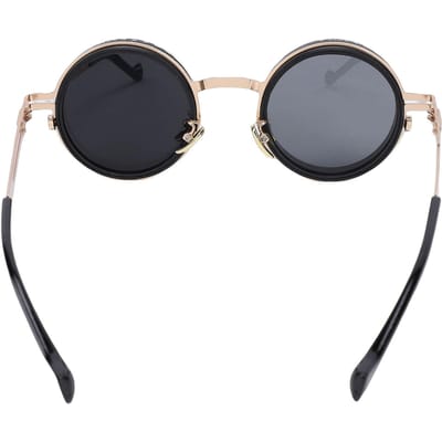 Lunettes de soleil teintées 49 mm Lentille Filtre ND Forme ronde Lunettes de soleil polarisées pour activités de plein air black