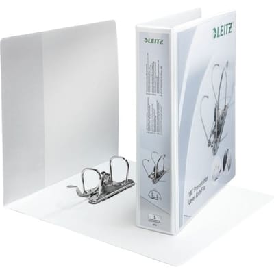 Esselte presentatiemap DIN A4, 4-rings mechanisme 180°, PP, extra breed, FSC-gecertificeerd, rug 65 mm, wit