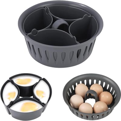 Multifunctionele Eierkoker Geschikt voor Thermomix - Geschikt voor 4 tot 6 Eieren - Compatibel met TM6, TM5, TM31 & TM7 - Hardkookvorm en Eierhouder - Hoogwaardig Keukenaccessoire - BPA-vrij