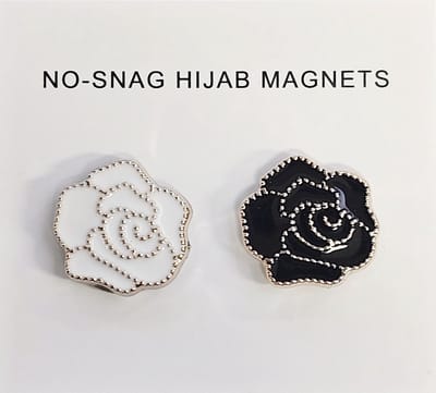 2x Hoofdoek Magneet - Magnetische Broche - Magneetbroche - Sjaal - Hijab Accessoires - Abaya - 17mm - 2 Stuks - Rose
