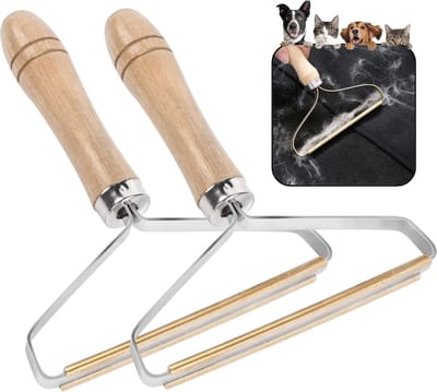 PD® - Premium Pluizenverwijderaar Set - 2 stuks - Ontpluizer - Huisdierhaar Verwijderaar - 13 x 15 cm