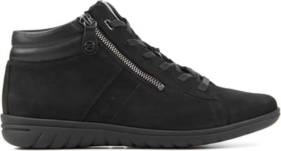 Hartjes Sneakers Dames - Hoge sneakers / Damesschoenen - Nubuck - 172.0836 - Zwart - Maat 38