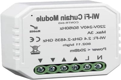 Draadloze Schakelaar - Rolluik Bediening - Huis Automatisering - EMC Compatibel - 1 Stuk - Wit