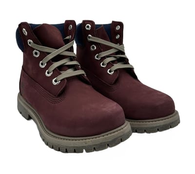 Timberland Premium - 6 In Waterproof Boot - Burgundy Nubuck - Size 37