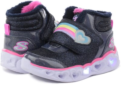 SKECHERS HEART LIGHTS BRILLIANT RAINBOW Skechers Kindersneakers Unisex Zwart Maat 22 – Model 302669N-NVPK