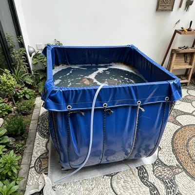 Opvouwbare Visvijver - Bovengronds Aquarium - Vis Kweken - Zonder Frame - 300x100x80 cm - Zwart