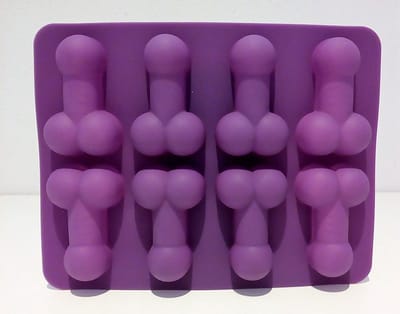 Eizook Bak vorm - Penis - Chocolade - IJs - Mousses - Fondant - Paars