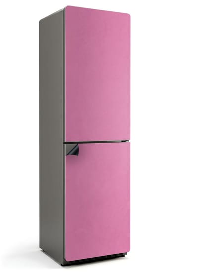 Wallfluent Magnetische Koelkastmat - Pastelroze Koelkast Magneet Sticker - 60 cm x 205 cm - Pastelroze Magnetische Koelkastmat - Decoratieve Koelkastfolie - Magneet Poster Voor Koelkast - Herbruikbare Magneetmat Koelkast