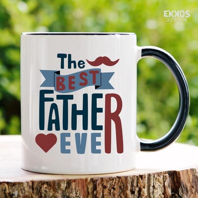 The best father ever mok - Vaderdag cadeau - Vaderdag - Vaderdag cadeau met tekst - Cadeau voor man - Cadeau voor hem - Mannen cadeautjes - Papa cadeau - Mokken en bekers - Cadeau voor vader - Valentijndag - Theeglazen - Koffiemok
